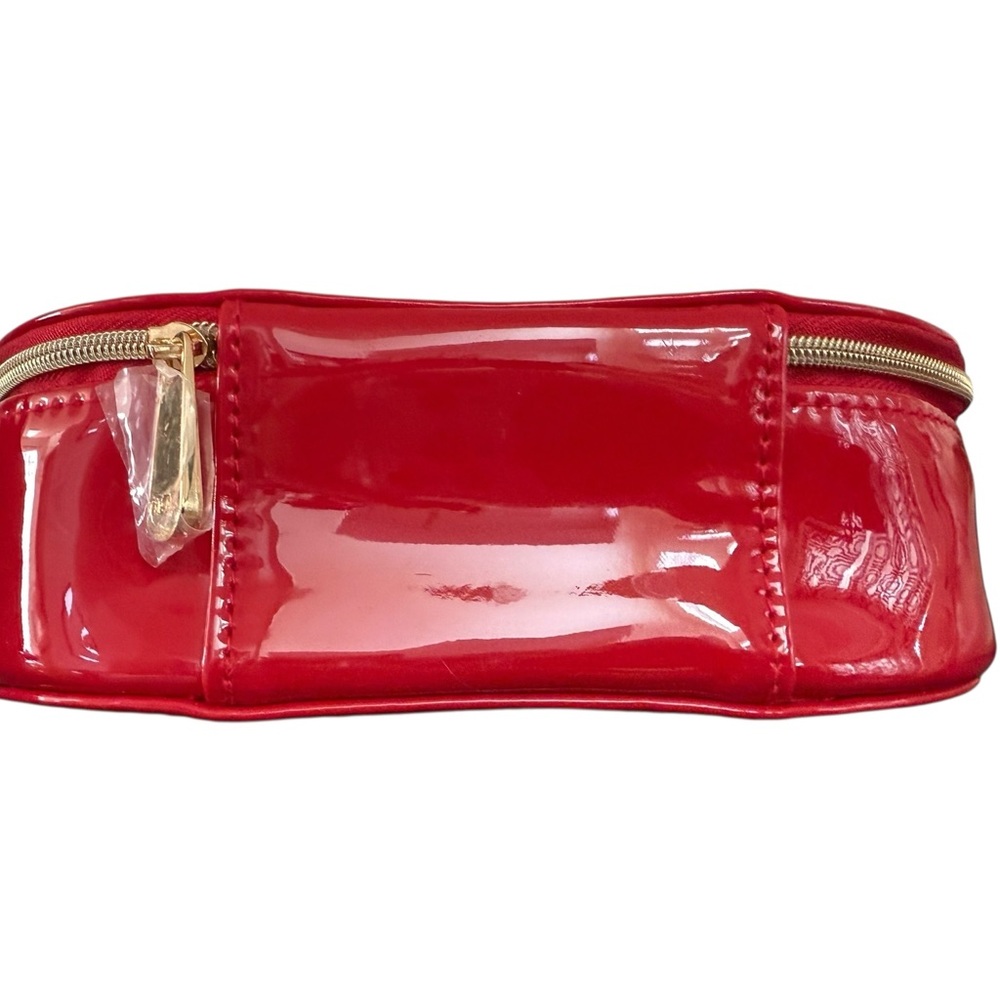 CHRISTIAN DIOR PARFUMS / DIOR BEAUTY Glossy Red Oval Novelty Pouch NIB❤️✨ - Picture 8 of 12